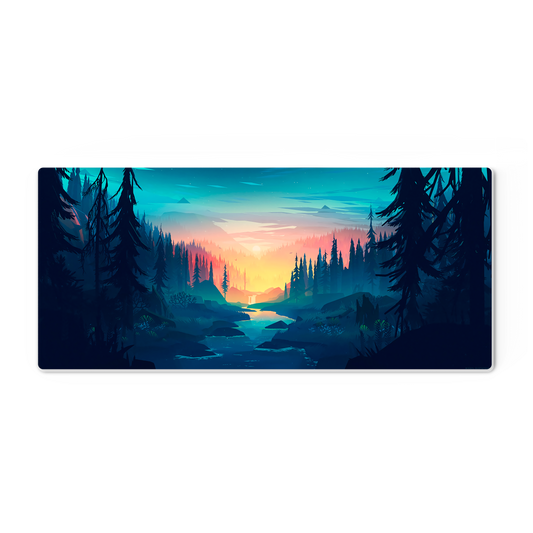 Mouse Pad Gamer Atardecer Rio