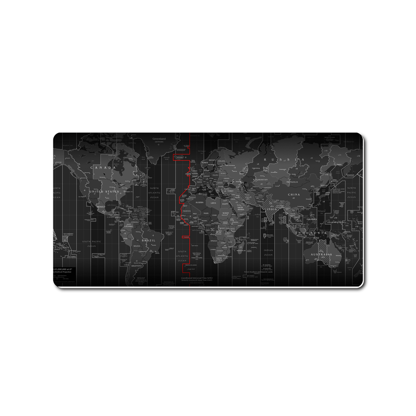 Mouse Pad Gamer Mapamundi World Map